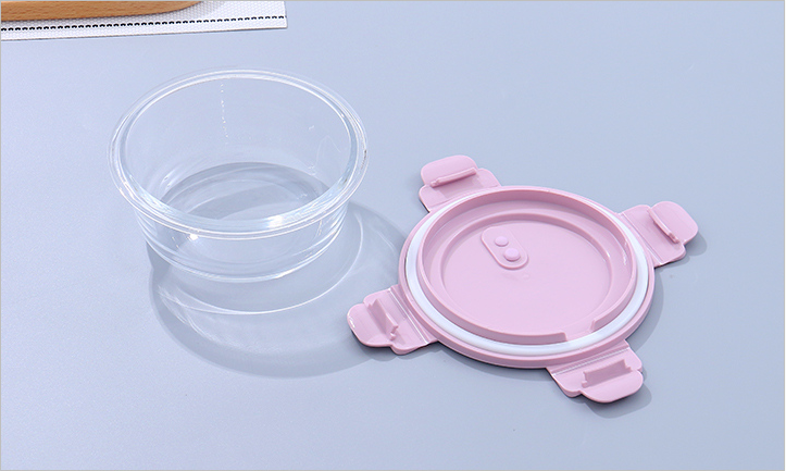 Round High Borosilicate Glass Preservation Box 420ml/14.2fl.oz.