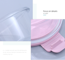 Round High Borosilicate Glass Preservation Box 420ml/14.2fl.oz.
