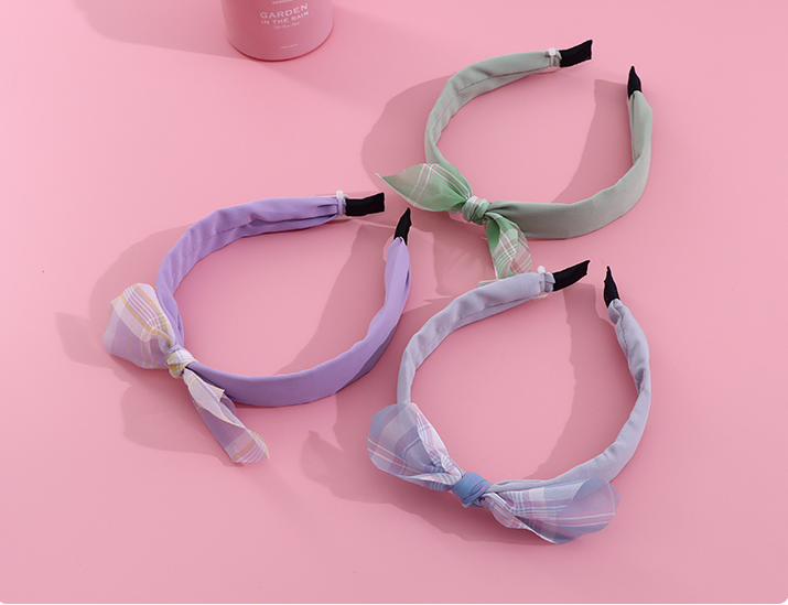 Checks Knot Hair Band