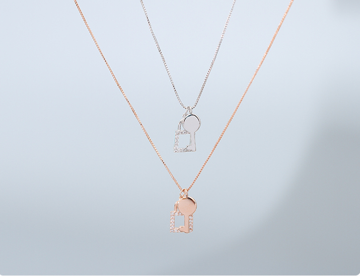 Delicate Key Collarbone Chain
