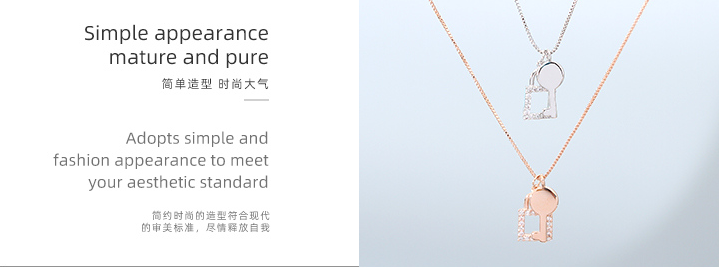 Delicate Key Collarbone Chain
