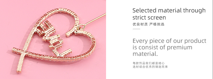 Heart-shape Artificial Pearl Earrings