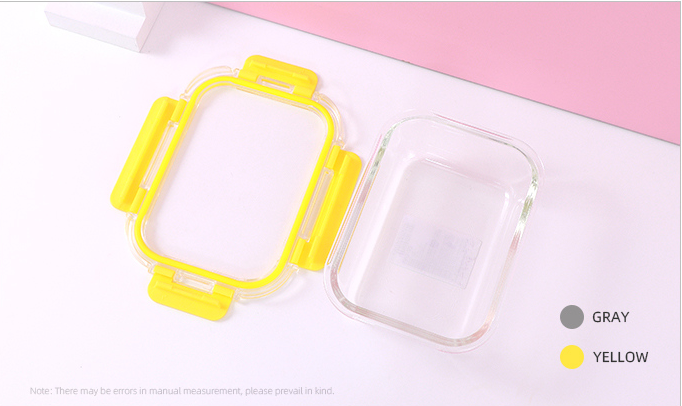 Square High Borosilicate Glass Preservation Box 640ml/21.6fl.oz.