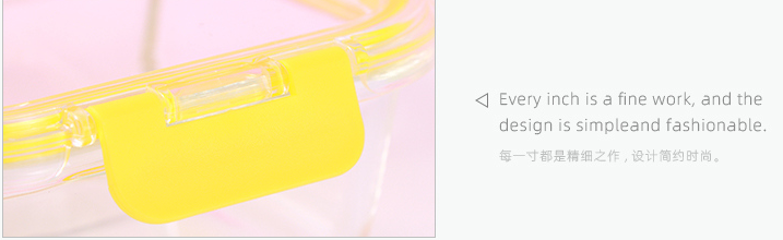 Square High Borosilicate Glass Preservation Box 640ml/21.6fl.oz.
