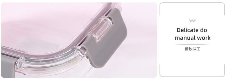Square High Borosilicate Glass Preservation Box 640ml/21.6fl.oz.