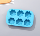 Flower-shape 6 Cavities Baking Mold (Blue)