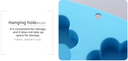 Flower-shape 6 Cavities Baking Mold (Blue)