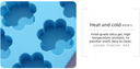 Flower-shape 6 Cavities Baking Mold (Blue)