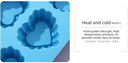 Lace Border Heart-shape 6 Cavities Baking Mold (Blue)
