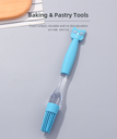 Owl-shape Handle Silica Gel Brush(Blue)