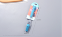 Owl-shape Handle Silica Gel Brush(Blue)