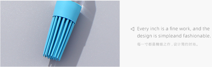 Owl-shape Handle Silica Gel Brush(Blue)