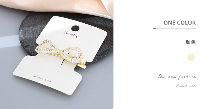 Bow Knot Rhinestone Hair Clip