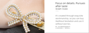 Bow Knot Rhinestone Artificial Pearl Hair Clip
