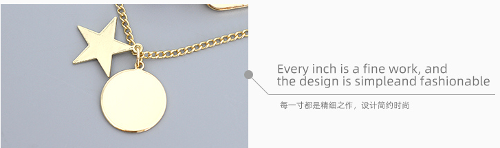 Artificial Pearl Star Double Layers Necklace