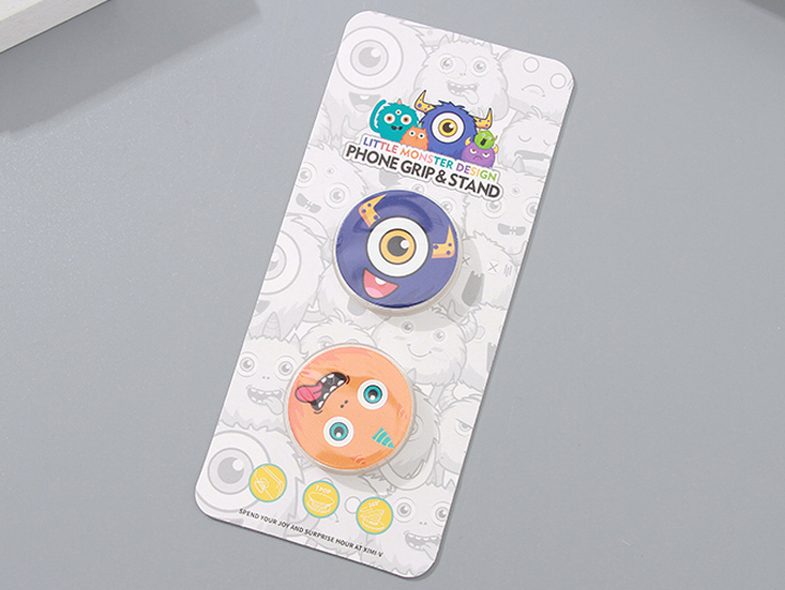 Little Monster Design Cell Phone Grip & Stand Style 1 (2 Count)