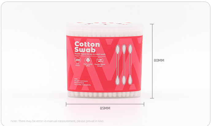 Kitty-shape Box Small Cotton Swab (200 Count)