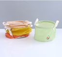 Embroidery Fruit Cylinder Fabric Storage Container