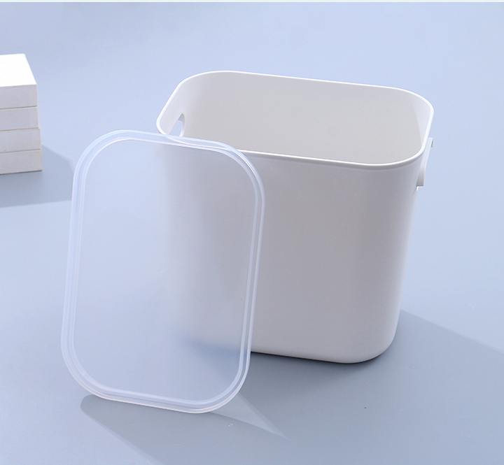 8L Simple Plastic Storage Container(White)
