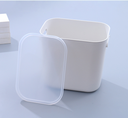8L Simple Plastic Storage Container(White)