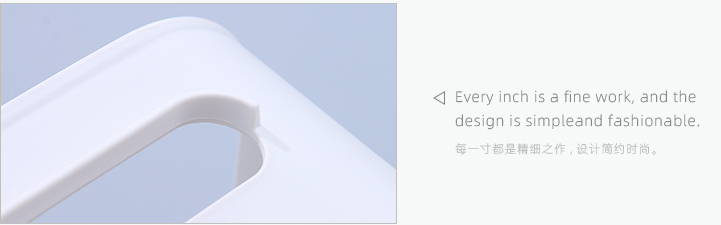 8L Simple Plastic Storage Container(White)