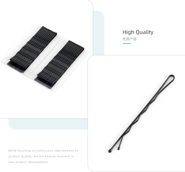 Simple Box with Hanging Hole Hair Clips(20 Count)