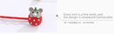 Cute Mouse Hair Clips（3 Count）