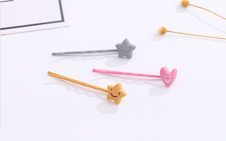 Expression Pentastar Hair Clips（3 Count）