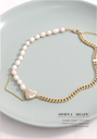 Artificial Pearl Heart-shape Necklace