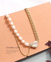 Artificial Pearl Heart-shape Necklace