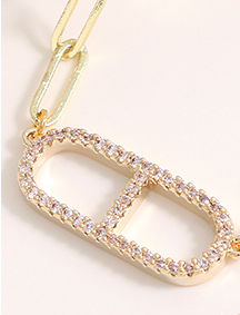 Double Chains Sun-shape Necklace