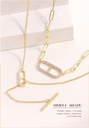 Double Chains Sun-shape Necklace