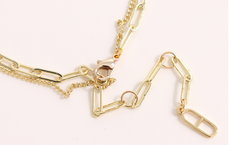 Double Chains Sun-shape Necklace