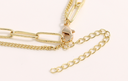 Rhinestone Pillar Pendant Double Layers Necklace