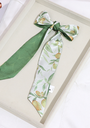 Summer Refreshing Lemon Ribbon Scarf(Green)