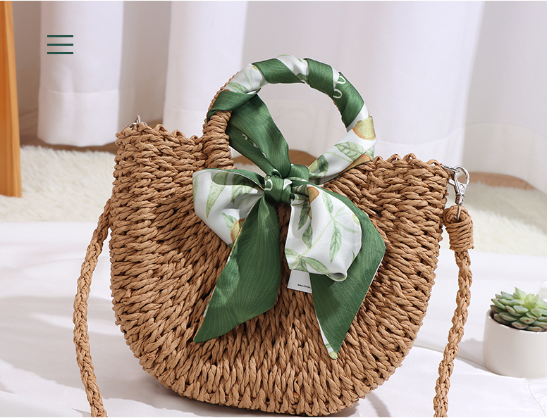 Summer Refreshing Lemon Ribbon Scarf(Green)