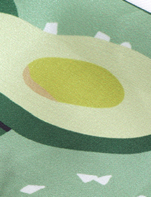 Summer Refreshing Avocado Ribbon Scarf(Green)