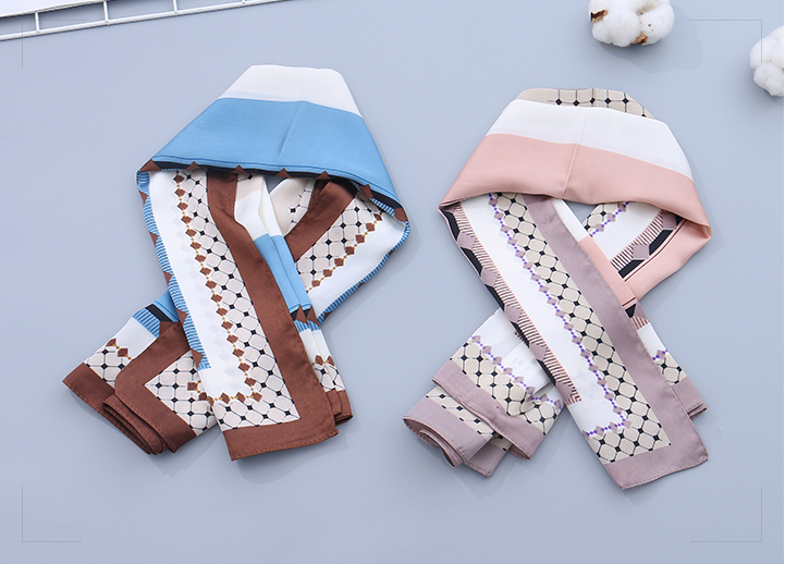 Classic Geometric Square Scarf