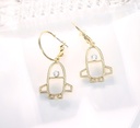 Simple Metallic Airplane Earrings