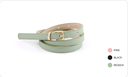 Simple Heart-shape Ladies Thin Belt