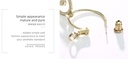 Simple Metallic Airplane Earrings