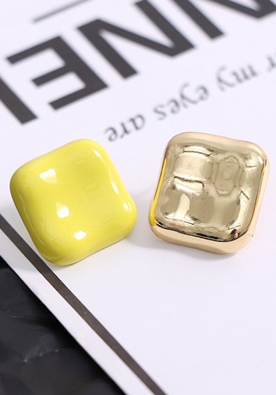 Simple Square Paint Earrings