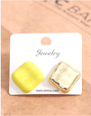 Simple Square Paint Earrings