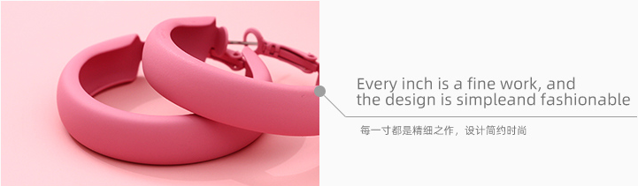 Colored Paint Round Earrings