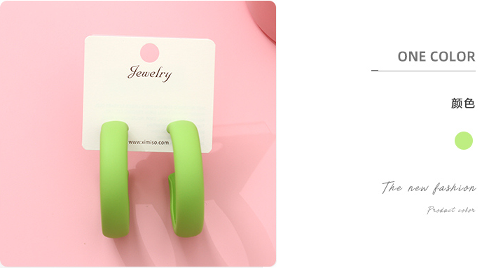 Stylish Paint Round Earrings
