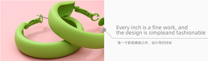 Stylish Paint Round Earrings