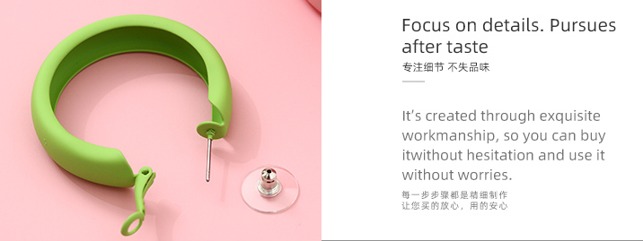 Stylish Paint Round Earrings