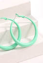 Stylish Paint Round Thin Earrings