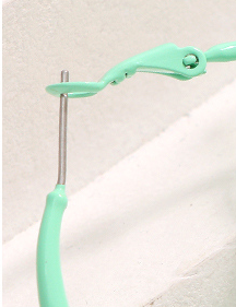 Stylish Paint Round Thin Earrings