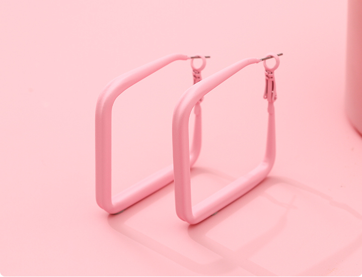 Stylish Paint Square Earrings